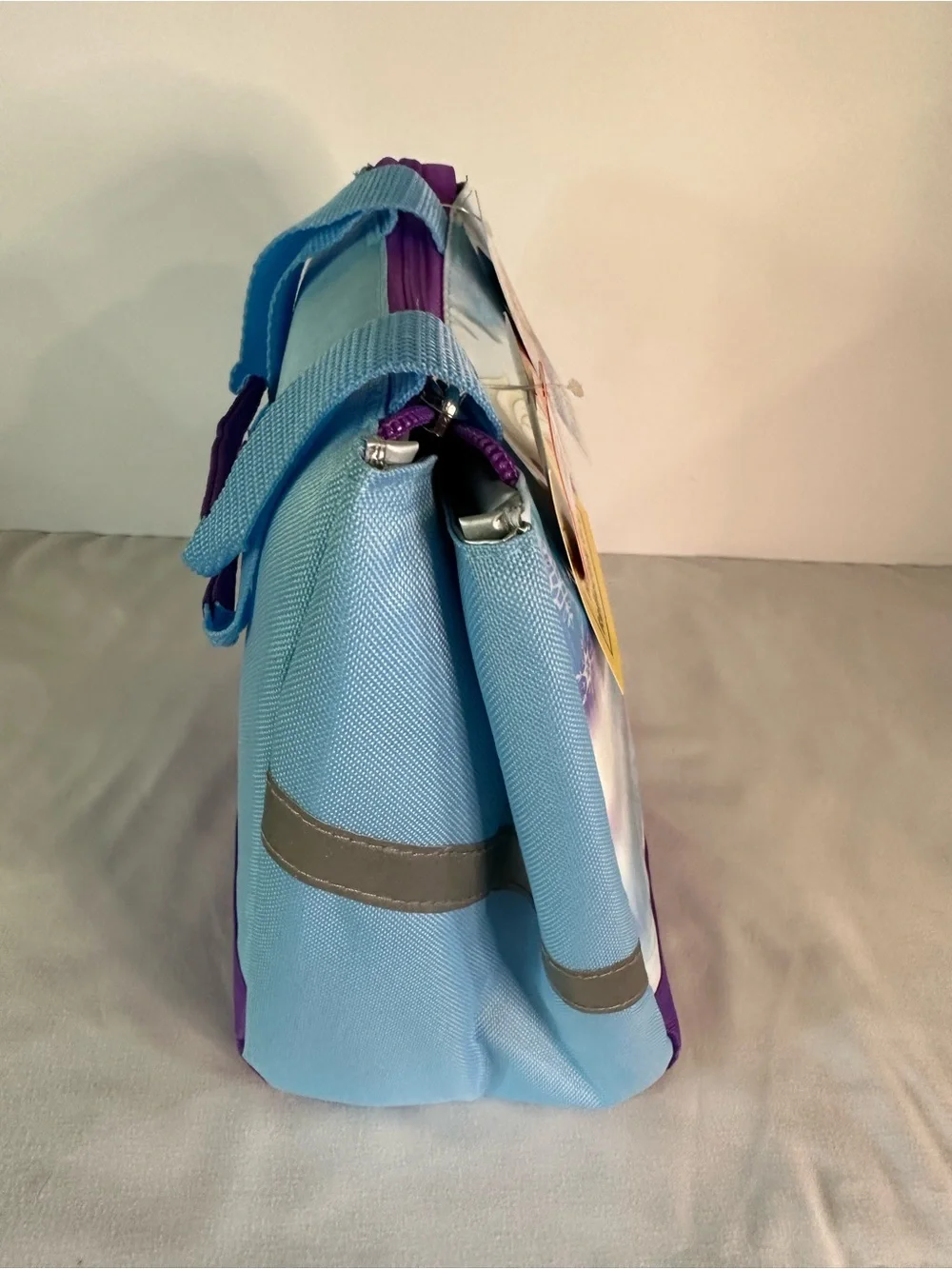 Disney Frozen Elsa & Anna Blue and Purple Kids Thermos Insulated Lunch Tote Bag